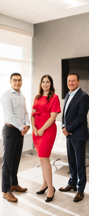 a photo of Dr. Elias, Dr. Rapanos and Meagan Santos